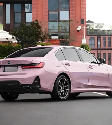 BMW 4 Series full body wrapped, Passion pink Colour Wrap.